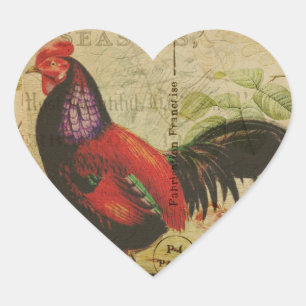 Frans Briefkaart Heart Sticker