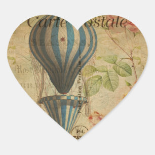 Frans Briefkaart Heart Sticker