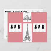 Frans Briefkaart in de Franse stad Paris (Voorkant / Achterkant)