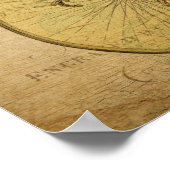 Frans Briefkaart Kikker Riding Bicycle Floral Poster (Hoek)