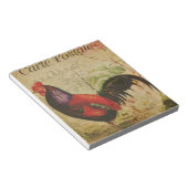 Frans Briefkaart Rooster Notitieblok (Schuin)