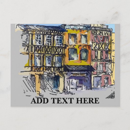 Frans Briefkaart voor driemaandelijkse reizen (Voorkant)