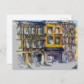 Frans Briefkaart voor driemaandelijkse reizen (Voorkant / Achterkant)