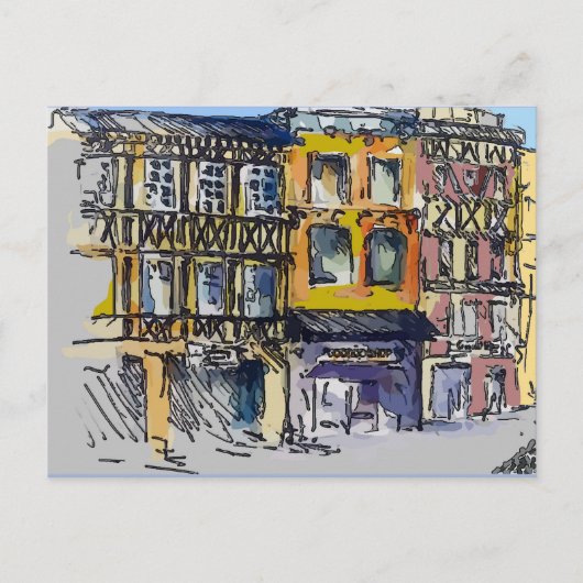 Frans Briefkaart voor driemaandelijkse reizen (Voorkant)