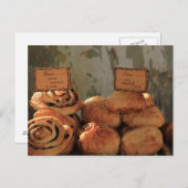 Frans brood bij een marktkraam briefkaart (Voorkant / Achterkant)