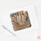 Frans brood van ProvenceProvence Vierkante Sticker (Envelop)
