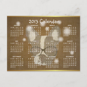 Frans Bulldog 2013 Calendar-Briefkaart voor kerstm Feestdagenkaart