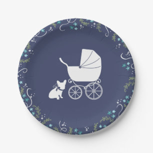 Frans Bulldog Baby shower Bord Design 3