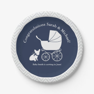 Frans Bulldog Baby shower Bord Design 4