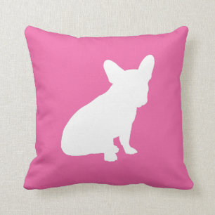 Frans Bulldog Baby shower Frenchie Pink Kussen