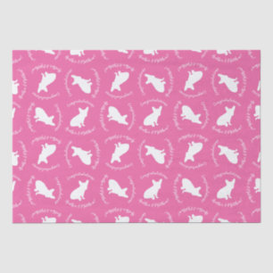 Frans Bulldog Baby shower Frenchie Pink Tissuepapier