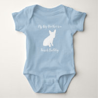 Frans Bulldog Baby shower Frenchy Frenchie Blue
