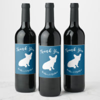 Frans Bulldog Baby shower Frenchy Frenchie Blue