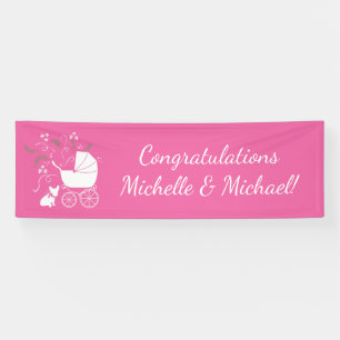 Frans Bulldog Baby shower Frenchy Frenchie Pink Spandoek