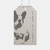 Frans Bulldog Birthday Gift Label Cadeaulabel (Voorkant)