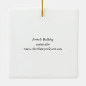 Frans Bulldog Cadeau Dog Art Ornament (Achterkant)