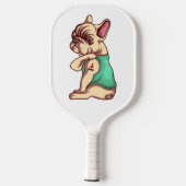 Frans Bulldog Face Padde Pickleball | Cute Itém Paddle (Achterkant)