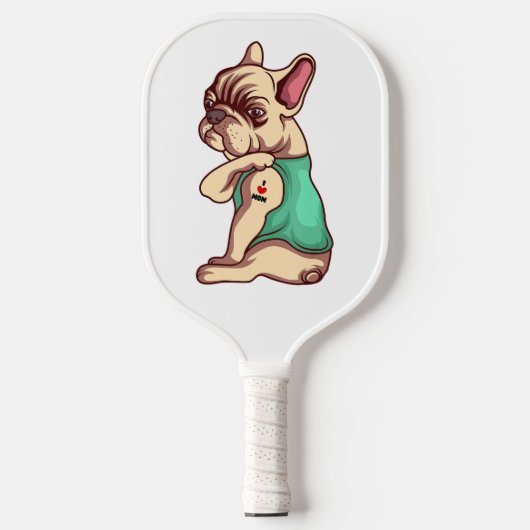 Frans Bulldog Face Padde Pickleball | Cute Itém Paddle (Voorkant)