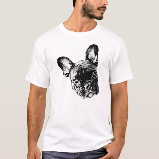 Frans Bulldog Face T-shirt (Voorkant)