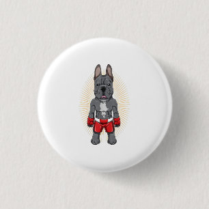 Frans Bulldog Fighter - Mama Gift Ronde Button 3,2 Cm