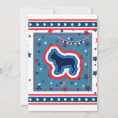 Frans Bulldog Fireworks 4 juli BBQ Kaart (Voorkant)