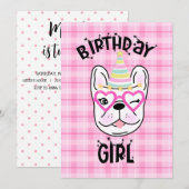 Frans Bulldog Frenchie Birthday Party Theme Kaart (Voorkant / Achterkant)