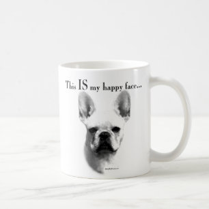 Frans Bulldog Happy Face Koffiemok