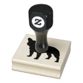 Frans Bulldog Hondenras Silhouette Rubberstempel (Stempel)