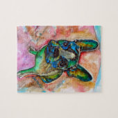 FRANS BULLDOG PAINTING LEGPUZZEL (Horizontaal)