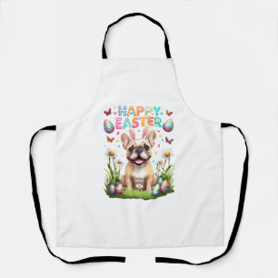 Frans Bulldog Pasen Shirt Grappige Frenchie Konijn Schort
