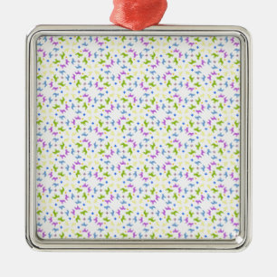 Frans Bulldog patroon Metalen Ornament