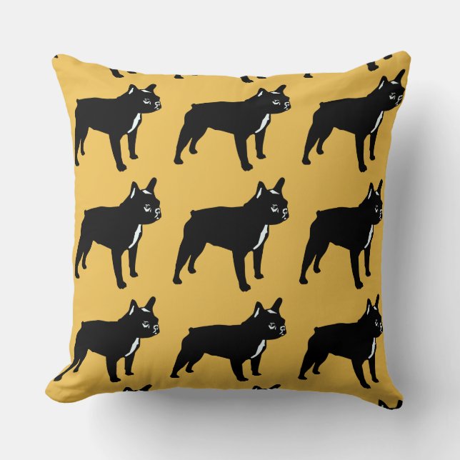 Frans Bulldog Pattern Kussen (Voorkant)
