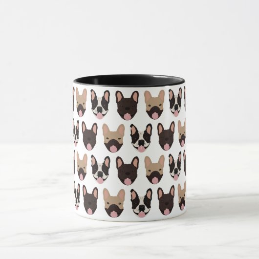 Frans Bulldog Pattern Mok (Midden)