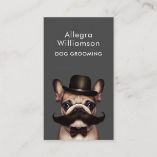 Frans Bulldog Personalized Dog Groomer Pet Sitter Visitekaartje