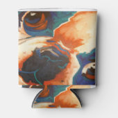 Frans Bulldog Pet Portrait Blikjeskoeler (Voorkant)