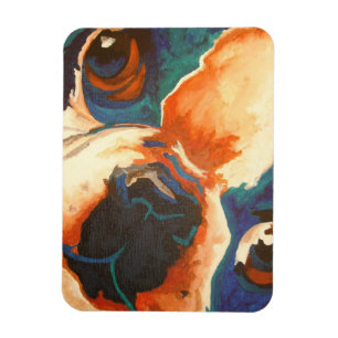 Frans Bulldog Pet Portrait Magneet