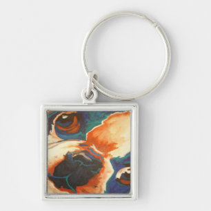 Frans Bulldog Pet Portrait Sleutelhanger
