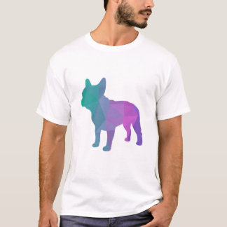 Frans Bulldog Poly Geometric Graphic T-shirt