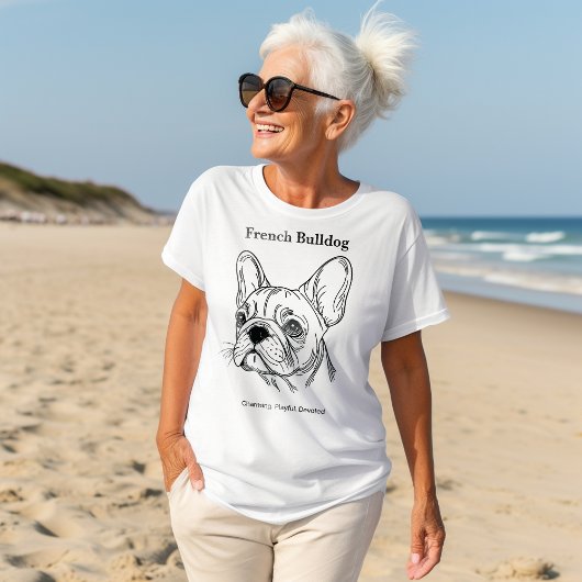 Frans Bulldog Portrait Tri-Blend Shirt