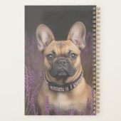 Frans Bulldog-portret gepersonaliseerd Planner (Achterkant)