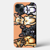 Frans Bulldog Quartet Case-Mate iPhone Case (Achterkant)