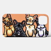 Frans Bulldog Quartet Case-Mate iPhone Case (Achterkant (horizontaal))