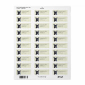 Frans Bulldog Return-label Etiket (Full Sheet)