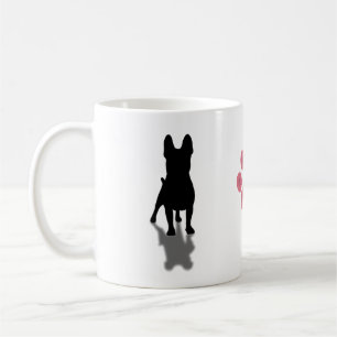 Frans Bulldog Silhouette met persoonlijke pag Koffiemok