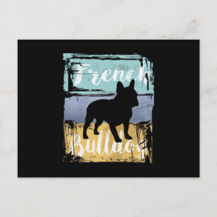 Frans Bulldog T-shirt - Retro French Bulldog Dog Briefkaart