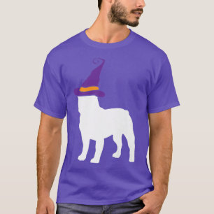 Frans Bulldog Witch Pet Lazy Halloween Costume Cu T-shirt