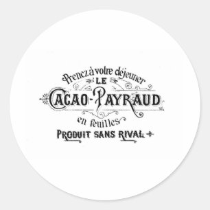 Frans Cacao - Payraud Ad Ronde Sticker