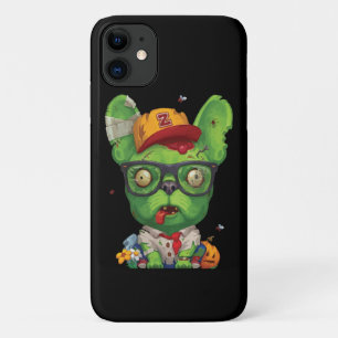 frans cadeau Zombie Franse buldog iPhone 11 Hoesje