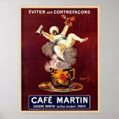  Frans Cafe Advertisement Repro. Art Deco Poster (Voorkant)