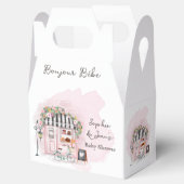 Frans Café Bonjour Bebe Paris Tea Baby shower Bedankdoosjes (Geopend)